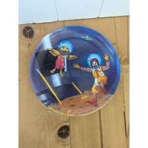 Vintage McDonald's collector plate-1985-Ronald and Birdie in Space